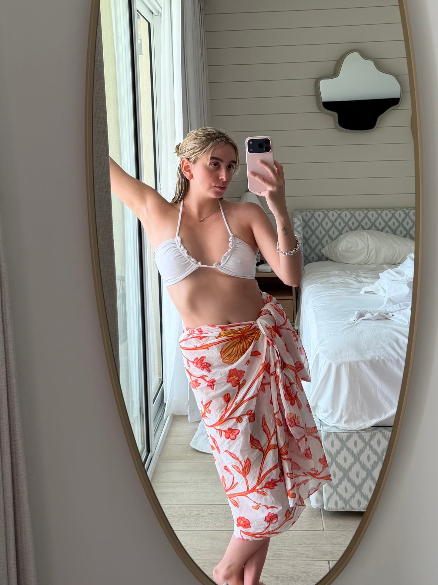 Pink Wisteria Midi Sarong