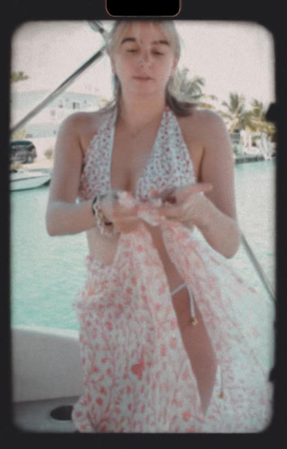 Pink Wisteria Mini Sarong